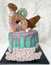 Load image into Gallery viewer, Donuts & Candy cake