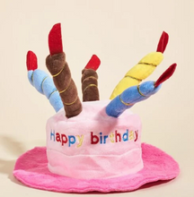 Load image into Gallery viewer, Birthday Cake Hat (With candles!!)